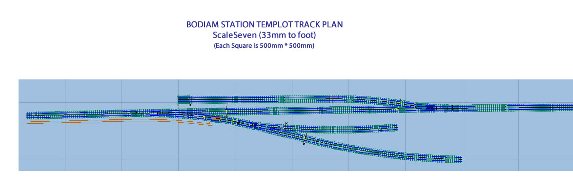 Bodiam Station Templot Plan